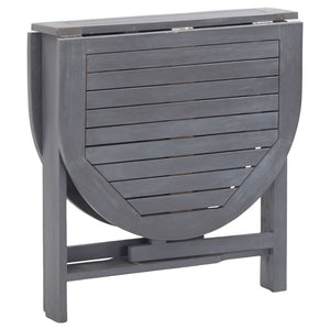vidaXL 5-Piece Outdoor Dining Set Solid Acacia Wood Grey