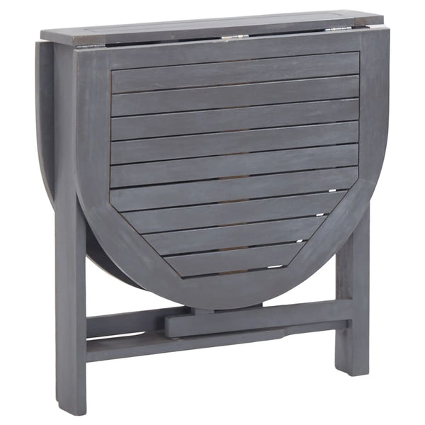 vidaXL 5-Piece Outdoor Dining Set Solid Acacia Wood Grey