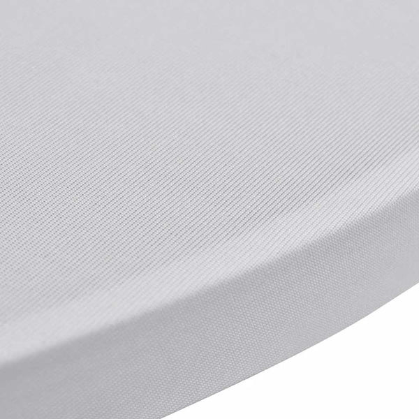 vidaXL Stretch Spandex Poseur Table Covers 4 pcs. Ø 70 cm White