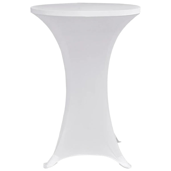 vidaXL Spandex Tablecloths for Poseur Tables 4 pcs. Ø 80 cm White