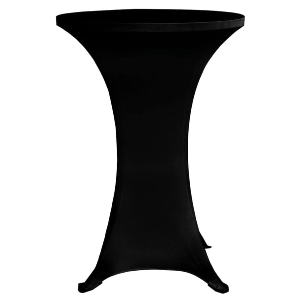 vidaXL Bar Table Covers 4 pcs. Ø 70 cm Black Stretch