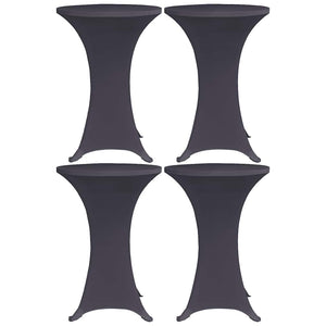 vidaXL Stretch Table Covers 4 pcs. 80 cm Anthracite
