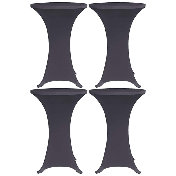 vidaXL Stretch Table Covers 4 pcs. 80 cm Anthracite