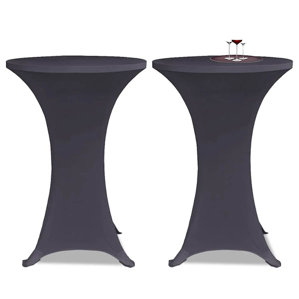 vidaXL Stretch Table Covers 4 pcs. 80 cm Anthracite
