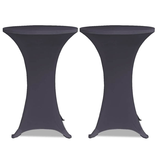 vidaXL Stretch Table Covers 4 pcs. 80 cm Anthracite
