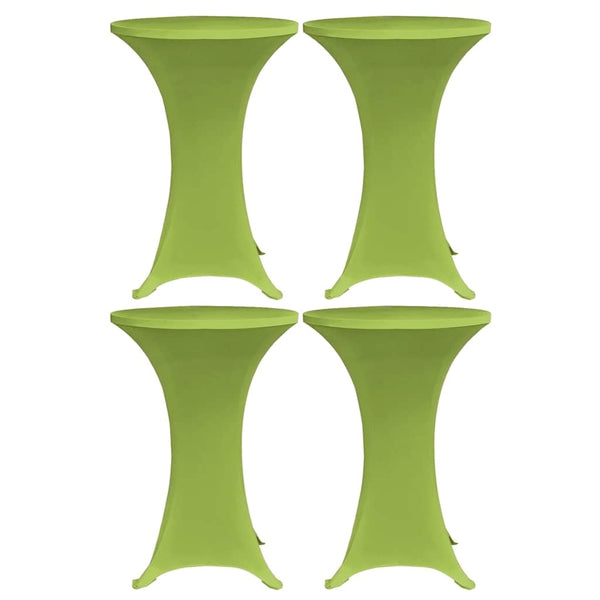 vidaXL Stretch Table Covers 4 pcs. 60 cm Green