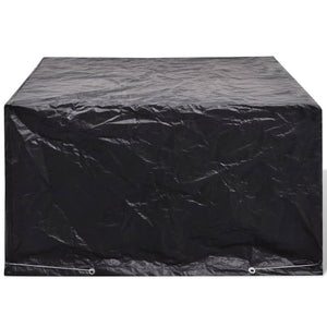 vidaXL Garden Furniture Covers 2 pcs. 6 Persons Poly Rattan 8 Eyelets
