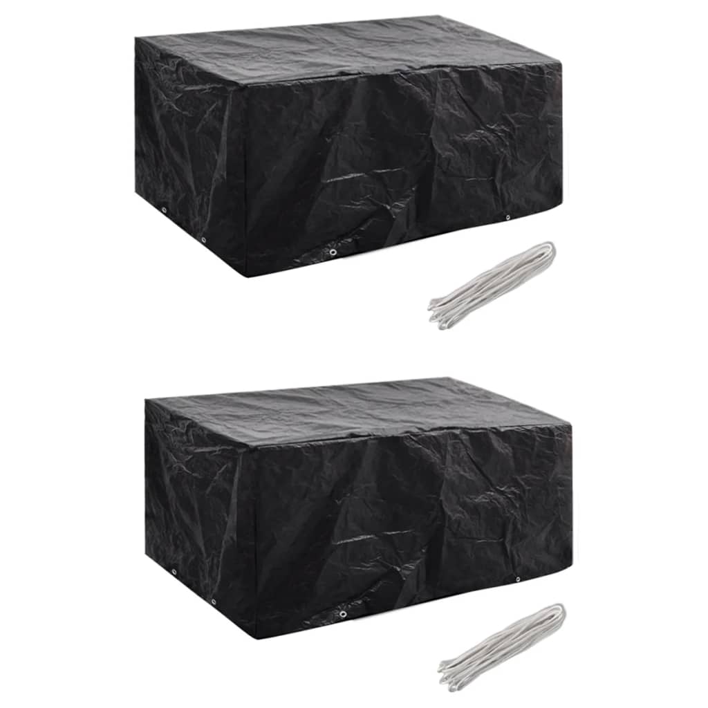 vidaXL Garden Furniture Covers 2 pcs. 8 Grommets 180x140 cm