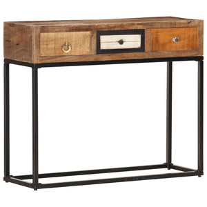 vidaXL Console Table Golden 90x30x75 cm Solid Reclaimed Wood