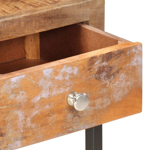 vidaXL Console Table Golden 90x30x75 cm Solid Reclaimed Wood