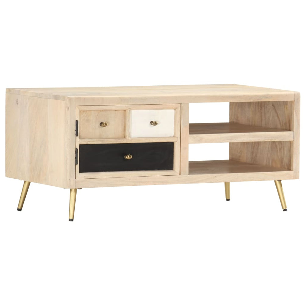 vidaXL Coffee Table 90x45x40 cm Solid Mango Wood