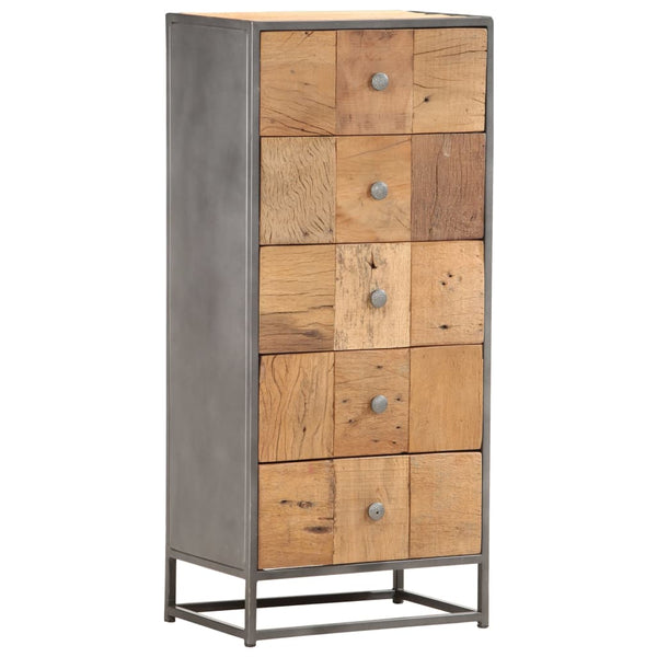 vidaXL Highboard with Drawers 45x30x100 cm Solid Reclaimed Wood