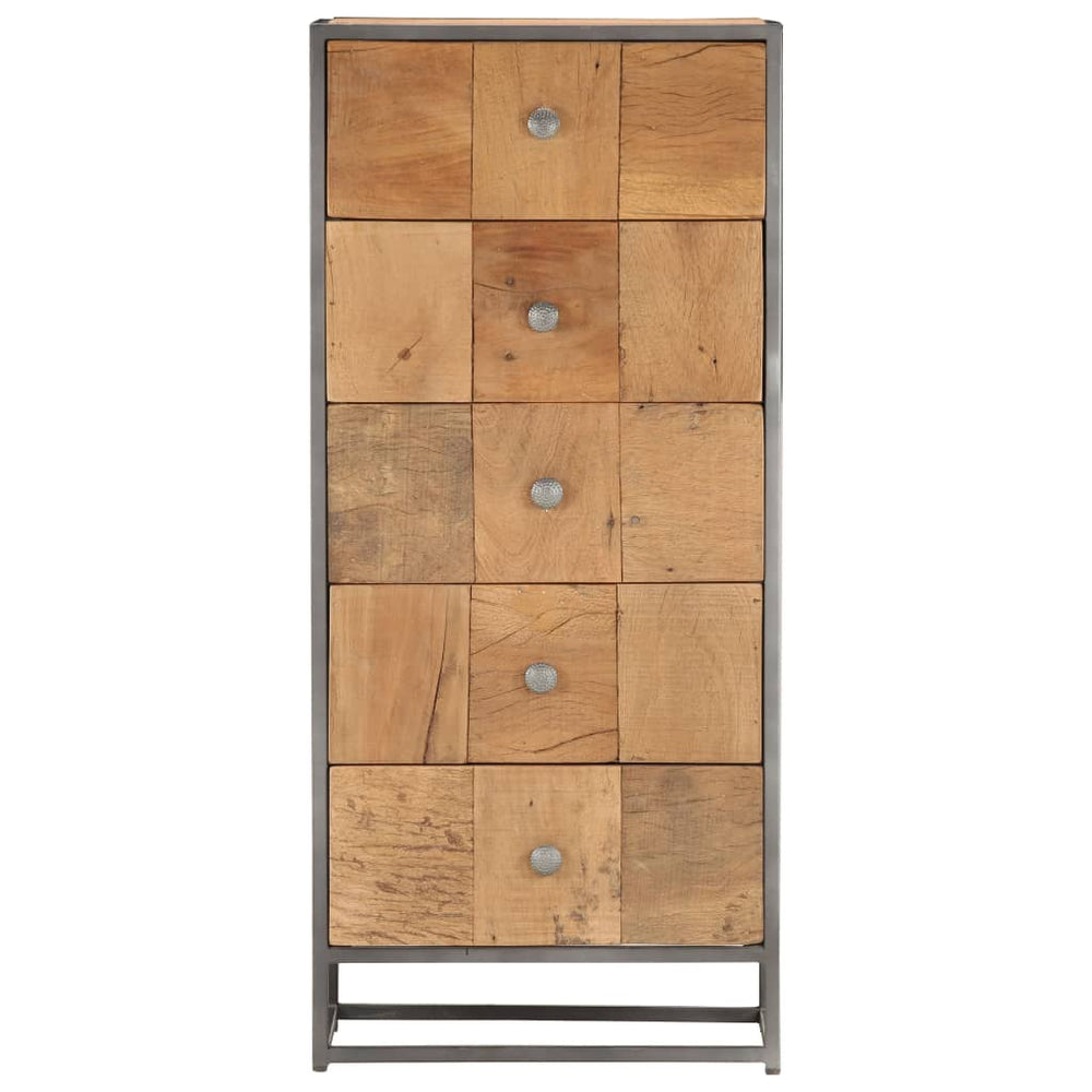 vidaXL Highboard with Drawers 45x30x100 cm Solid Reclaimed Wood
