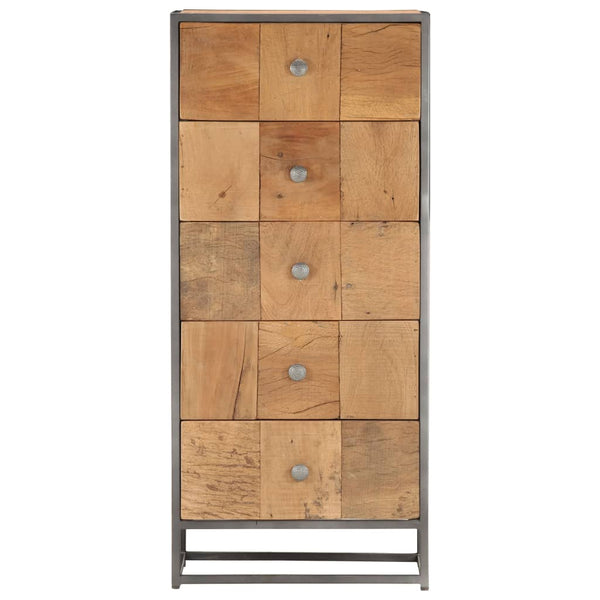 vidaXL Highboard with Drawers 45x30x100 cm Solid Reclaimed Wood