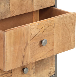 vidaXL Highboard with Drawers 45x30x100 cm Solid Reclaimed Wood
