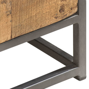 vidaXL Highboard with Drawers 45x30x100 cm Solid Reclaimed Wood