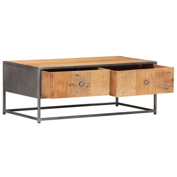 vidaXL Coffee Table 90x50x35 cm Solid Reclaimed Wood