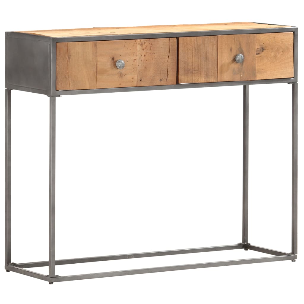 vidaXL Console Table 90 x 30 x 75 cm Solid Reclaimed Wood