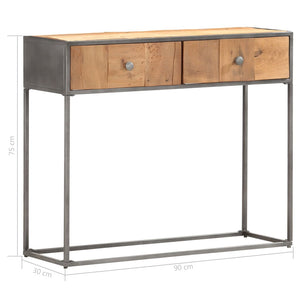 vidaXL Console Table 90 x 30 x 75 cm Solid Reclaimed Wood