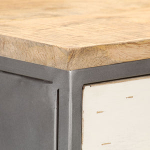 vidaXL Sideboard with Drawers 45x30x105 cm Solid Mango Wood