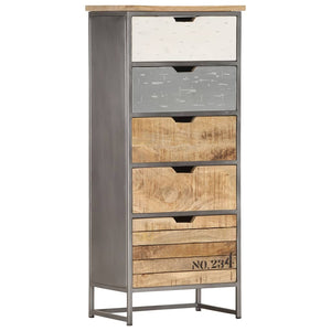 vidaXL Sideboard with Drawers 45x30x105 cm Solid Mango Wood