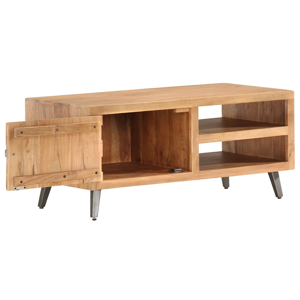 vidaXL Coffee Table 90x45x40 cm Solid Acacia Wood