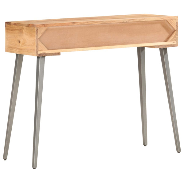 vidaXL Console Table 90x30x75 cm Solid Acacia Wood