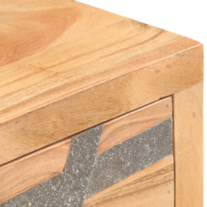 vidaXL Console Table 90x30x75 cm Solid Acacia Wood