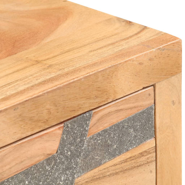 vidaXL Console Table 90x30x75 cm Solid Acacia Wood