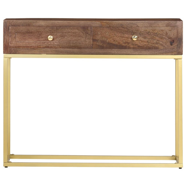 vidaXL Console Table 90x30x75 cm Solid Mango Wood
