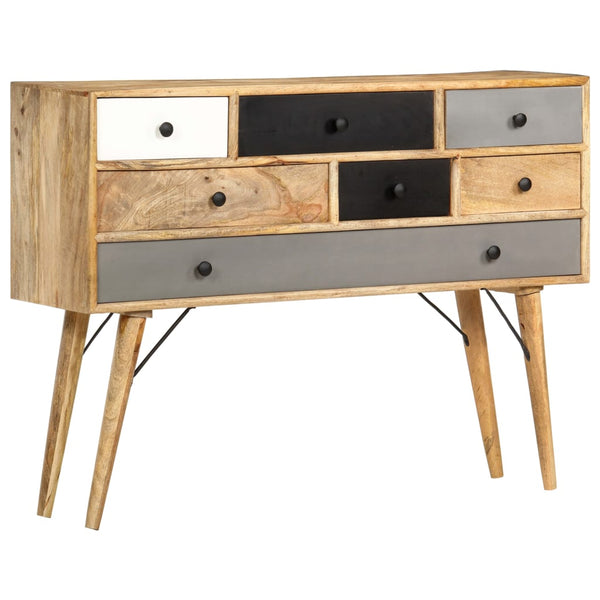 vidaXL Sideboard 110 x 30 x 82 cm Solid Mango Wood