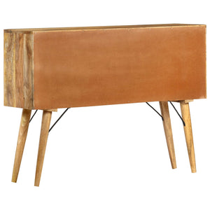 vidaXL Sideboard 110 x 30 x 82 cm Solid Mango Wood