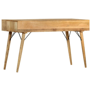 vidaXL Desk with Drawers 130 x 50 x 80 cm Solid Mango Wood