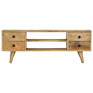 vidaXL TV Cabinet 110 x 35 x 40 cm Solid Mango Wood