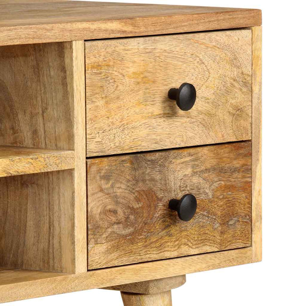 vidaXL TV Cabinet 110 x 35 x 40 cm Solid Mango Wood