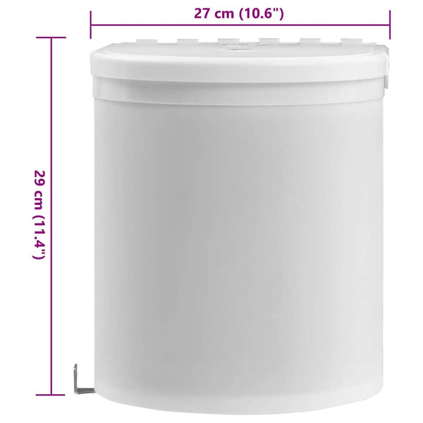 vidaXL Built-in Kitchen Bin Plastic 8 L