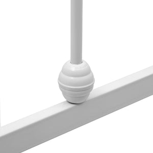 vidaXL Bed Frame White Metal 100 x 200 cm
