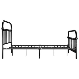 Bettgestell Schwarz Metall 140×200 cm