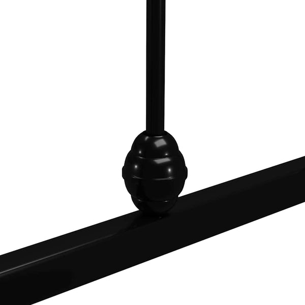 vidaXL Bed Frame Black Metal 140x200 cm
