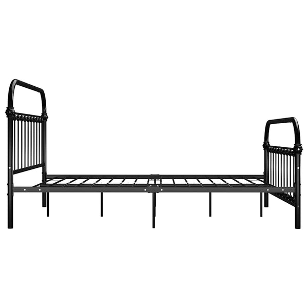 Bettgestell Schwarz Metall 160×200 cm