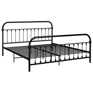 vidaXL Bed Frame Black Metal 180x200 cm