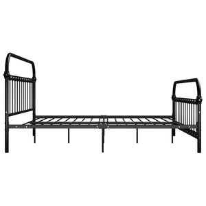 vidaXL Bed Frame Black Metal 180x200 cm