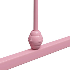 vidaXL Bed Frame Pink Metal 120x200 cm