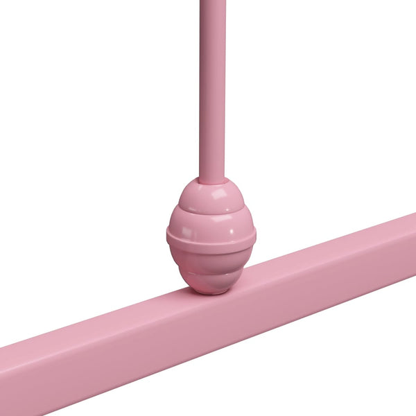 vidaXL Bed Frame Pink Metal 180x200 cm