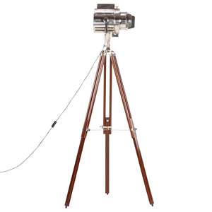 vidaXL Tripod Floor Lamp Solid Mango Wood 180 cm