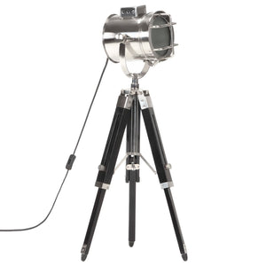 vidaXL Tripod Floor Lamp Black Solid Mango Wood 69 cm