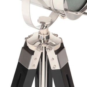 vidaXL Tripod Floor Lamp Black Solid Mango Wood 69 cm