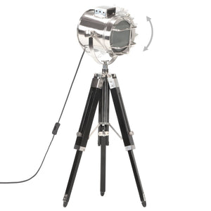 vidaXL Tripod Floor Lamp Black Solid Mango Wood 69 cm