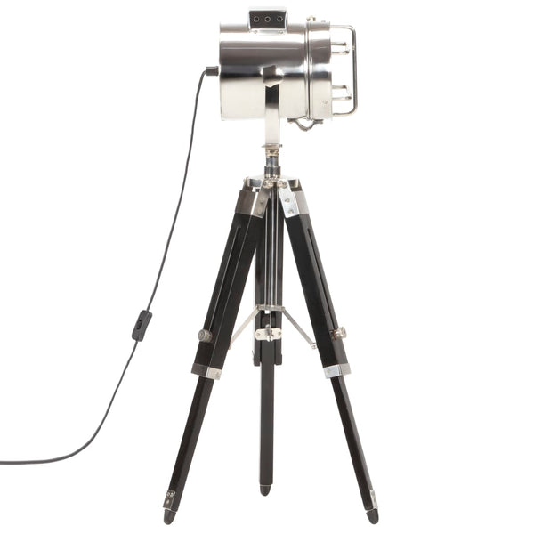 vidaXL Tripod Floor Lamp Black Solid Mango Wood 69 cm