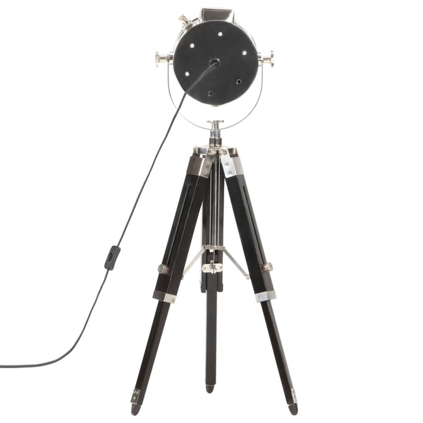 vidaXL Tripod Floor Lamp Black Solid Mango Wood 69 cm